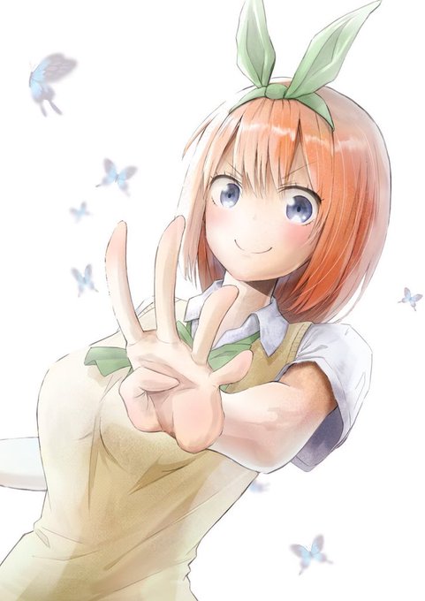 ゆうさんがTwitterに投稿した中野四葉(五等分の花嫁)のイラスト。