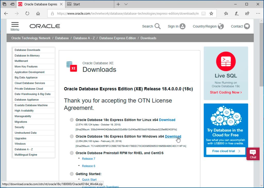 GeraldVenzl's tweet photo. How to install #Oracle #Database 18c XE on #Windows #OracleXE https://t.co/9R9UvN3YCa https://t.co/NsGMs4VnV3