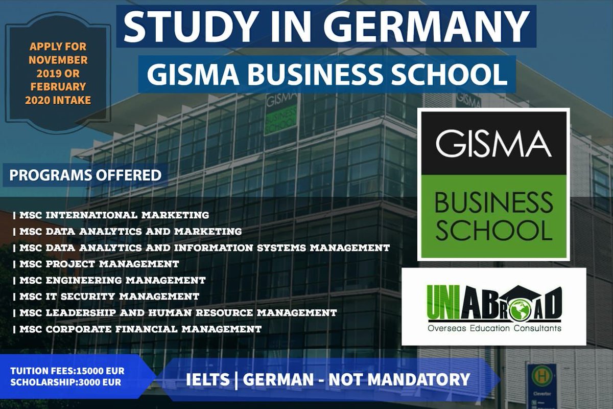 UNIABROAD_INDIA's tweet photo. Mysore's No 1 Overseas Education Advisory!!!⠀⠀⠀
Study in GERMANY With Affordable Fee!!!��⠀
#studyabroad #germany🇩🇪 #lowtutionfees #scholarships #work #travel⠀
⠀
Reach US @ #mysuru #mysore https://t.co/s4itNomyLv