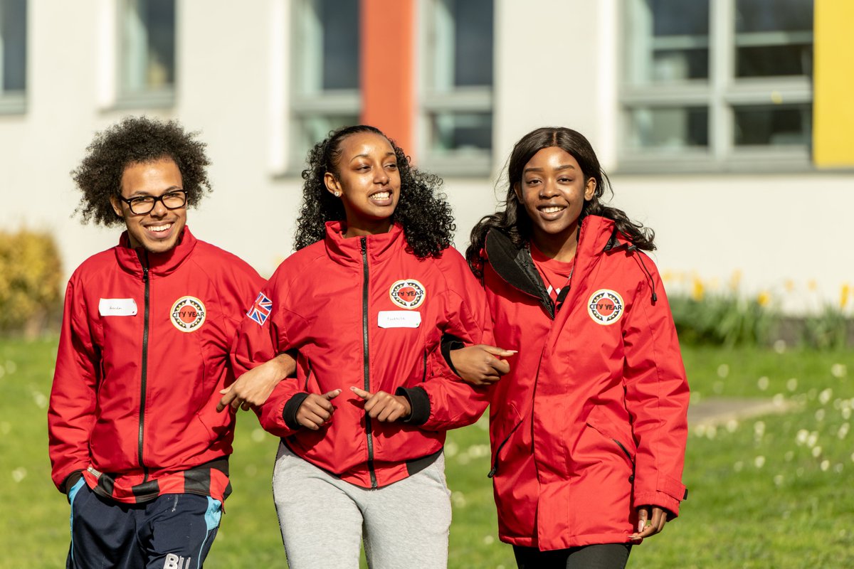 CityYearUK's tweet photo. Happy #WorldPhotographyDay! Here are three of our favourite City Year UK photos from 2019 so far #reppingthered https://t.co/88M4Cy5rJy