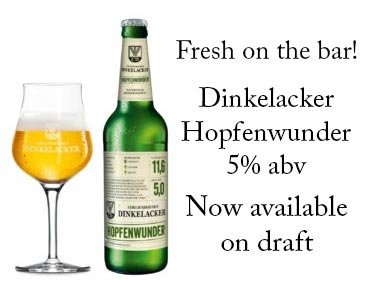 CricketersPH's tweet photo. Fresh on the bar Dinkelacker - Hopfenwunder 5% abv https://t.co/JUvc7Kyham