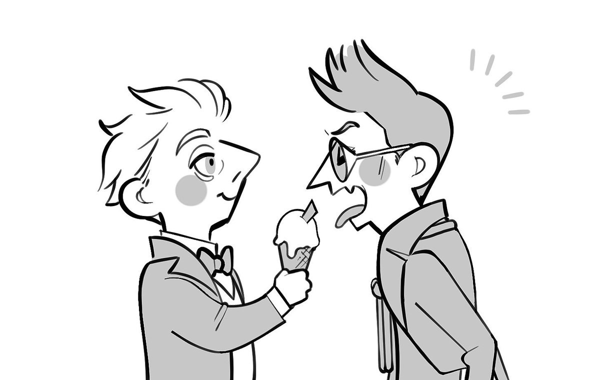 #GoodOmens
exchange of ice cream!?? 
