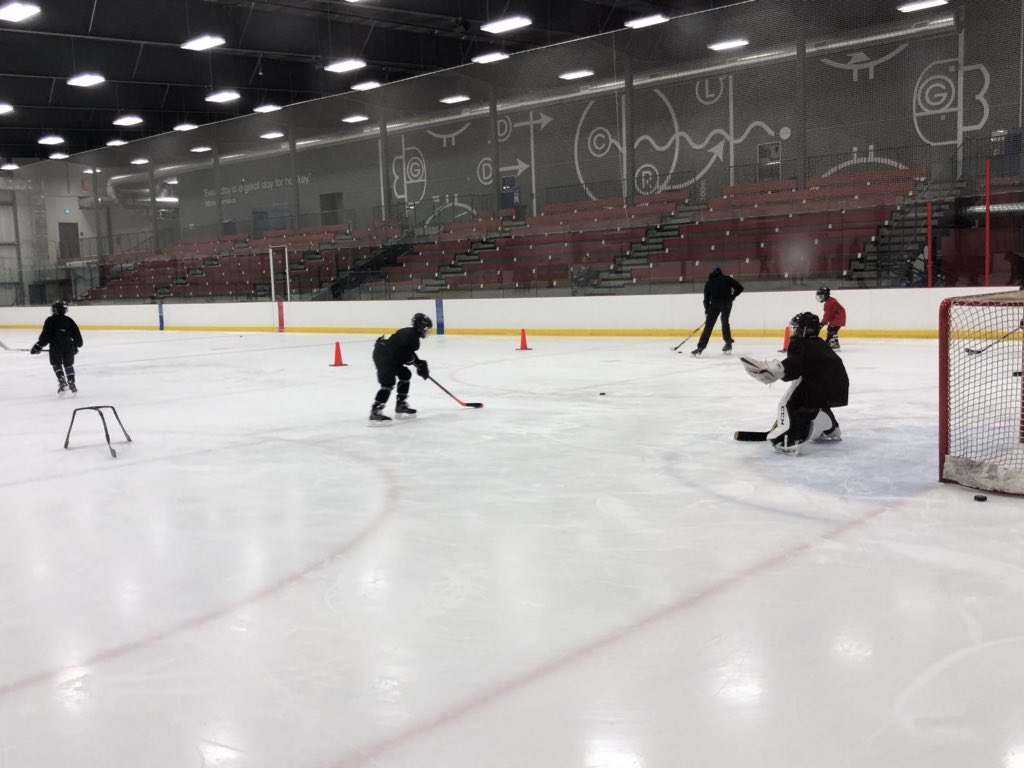 Lots of excited athletes today! Day 1 of the NRG, RISE Hockey and True Snipers 3v3 preseason youth camp. #NRG #RISEHockey #TrueSnipers