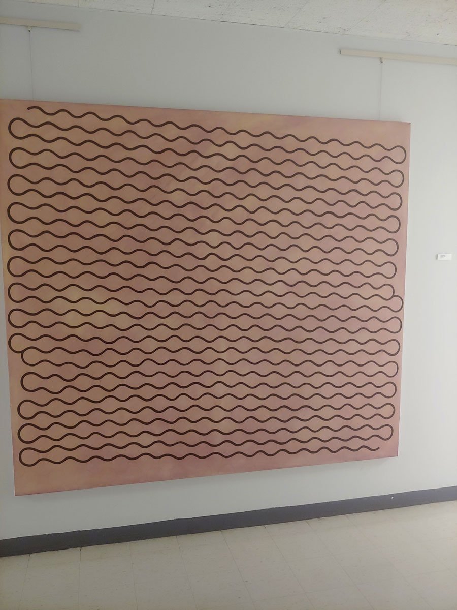 VTArtsCouncil's tweet photo. Painting called "Untitled X" by Craig Stockwell hung in the administration building at Landmark College in Putney. #vtarts251 #vtarts #putneyvt https://t.co/Rae1k65vrc