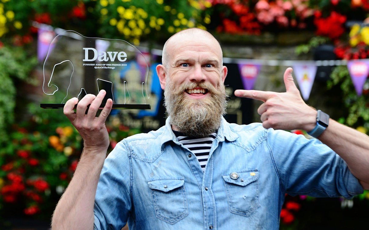 UltraComedyUK's tweet photo. Congrats to @OFalafel for winning Dave's "Funniest Joke of The Fringe" with this cracker! 😂

"I keep randomly shouting out 'Broccoli' and 'Cauliflower' - I think I might have florets" https://t.co/ywgWS947Ku