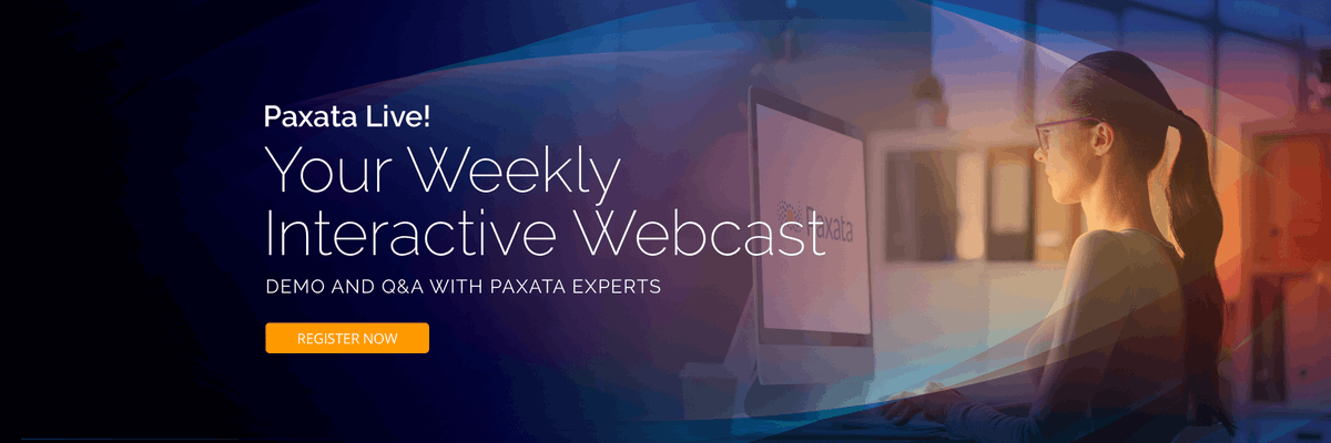 Paxata's tweet photo. #PaxataLive! is tomorrow (& every Tues.) at 11am PT! Hang out with us to learn how we can help you with your #dataprep in a 30-min #webinar (15min demo of #Paxata, followed by a 15min Q&A session). https://t.co/4Y1XvbYpbB #PaxLive #selfservicedataprep https://t.co/RlVkdbXazM