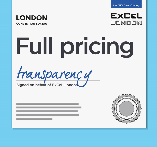 We offer clear, accurate and honest pricing. Our commercial certainty is one of the reasons why organisers trust we will deliver, and why 50% return year on year. We are at IMEX America on the LONDON booth, B3032 so book your meeting today. bit.ly/33A7QGP #IMEXTeamLondon
