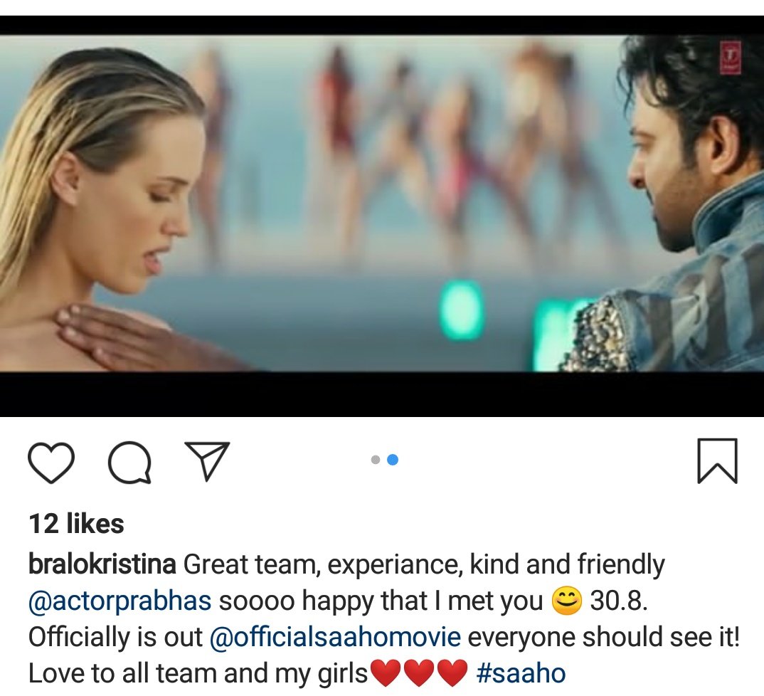 gangadhartweetz's tweet photo. dancer 💃 friendly  #Prabhas 😍 #SAAHO #BadBoySong https://t.co/YJoTX6K0nd