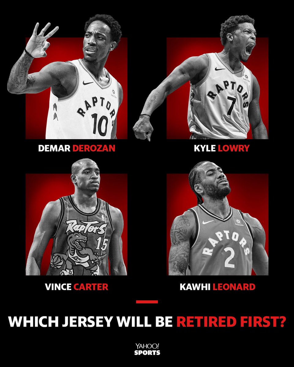 Which Raptors player will have his jersey retired first?