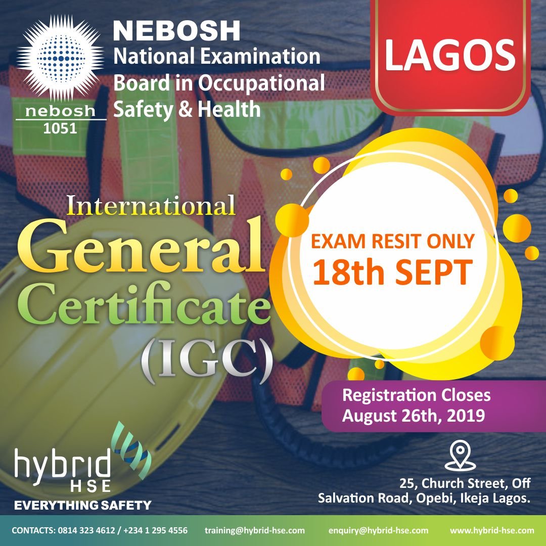 hybridhsegroup's tweet photo. Register with us for your #nebosh #igc #resit exam.
Details in the flier...
#neboshigc #healthanadsafety #healthandsafetyatwork #hsetraining #hsecertification #hsequalification #hsepractioner #oilandgas #hybridgroup #everythingsafety https://t.co/QVq3c8dnK9