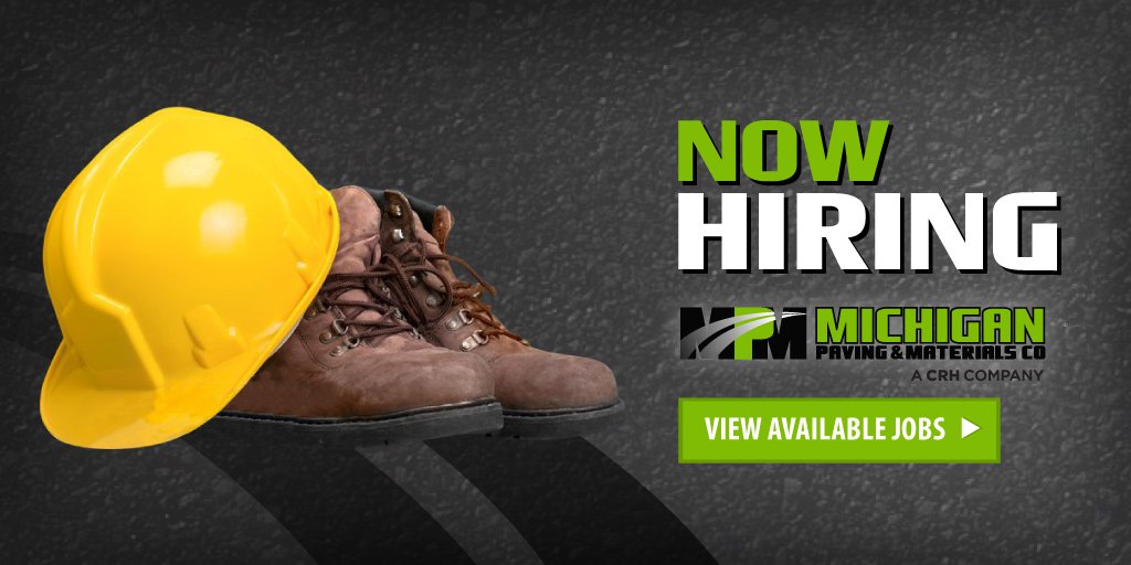 MichPaving's tweet photo. We want YOU on our team! Visit our website to learn more. https://t.co/dpnM5WAkEf #MotivationMonday https://t.co/IP7Dguoi2n
