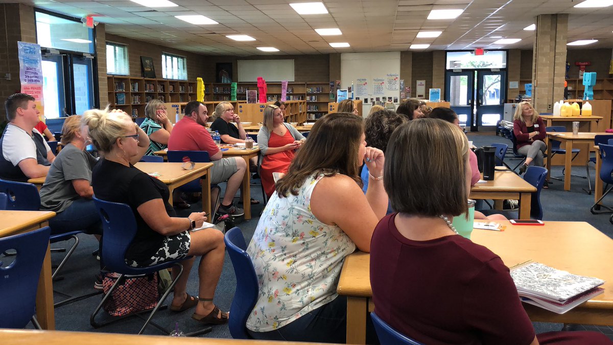 wheatmoremiddle's tweet photo. First day meetings at ATMS! #bemoredog #atmsmiddleschool https://t.co/WBNDSwhVkn