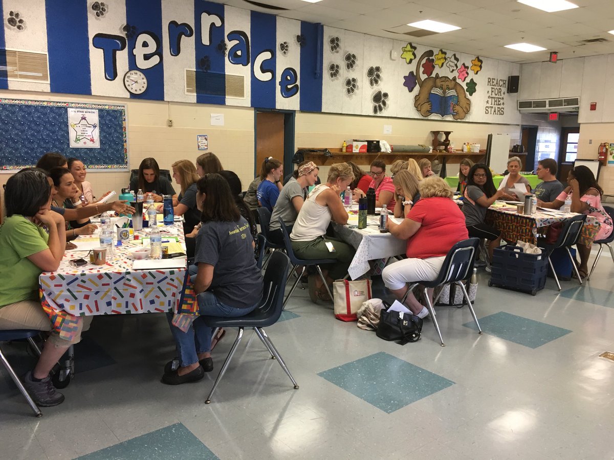 The_Terrace_ES's tweet photo. 2019-2020 School year Kickoff at ATES!! Together we’re a perfect fit!! #CougarPride #ATESBackToSchool https://t.co/A36Di10tar