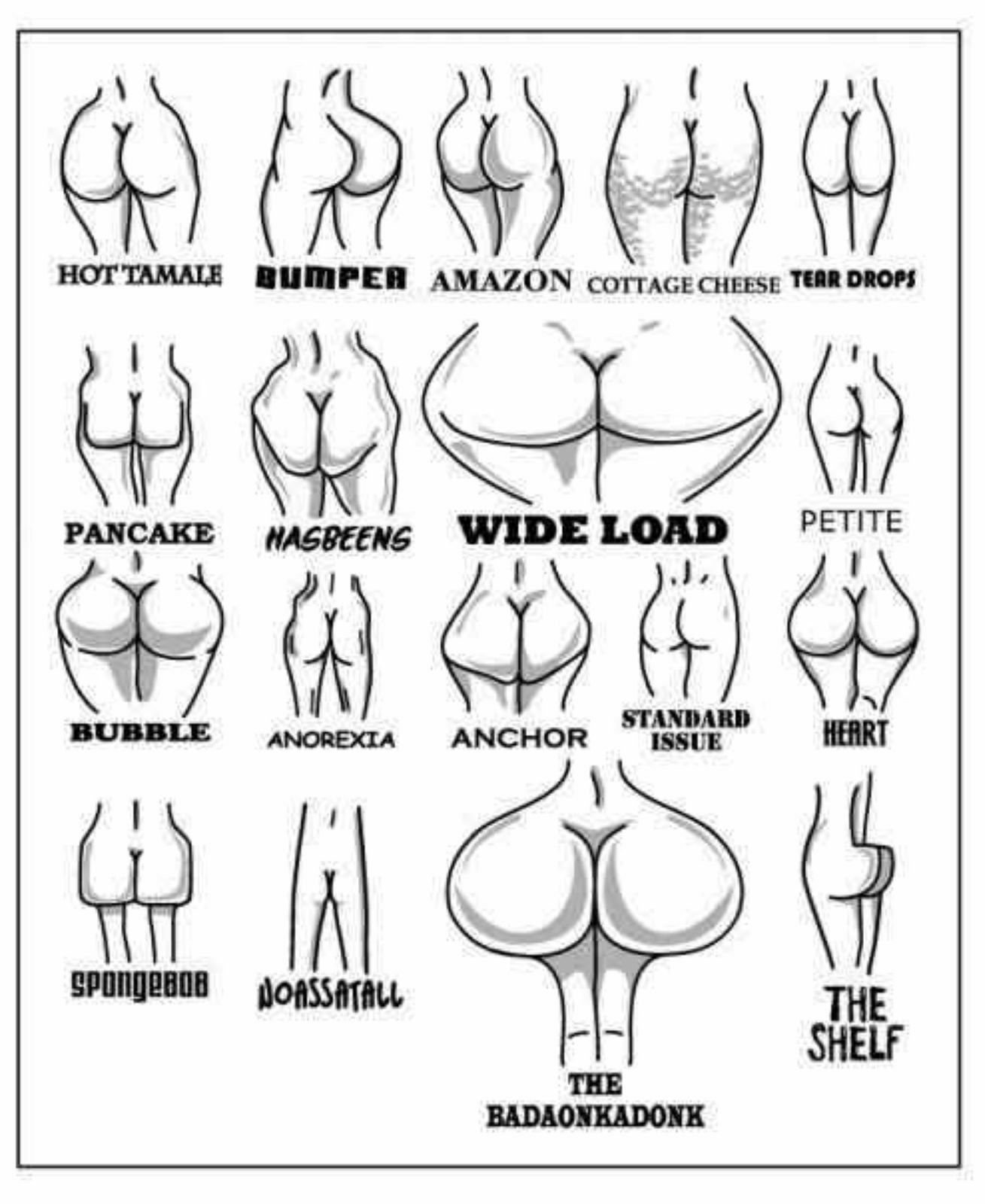 “Which one are u more like? #ass #booty #bubblebutt #bigass #asslove” .