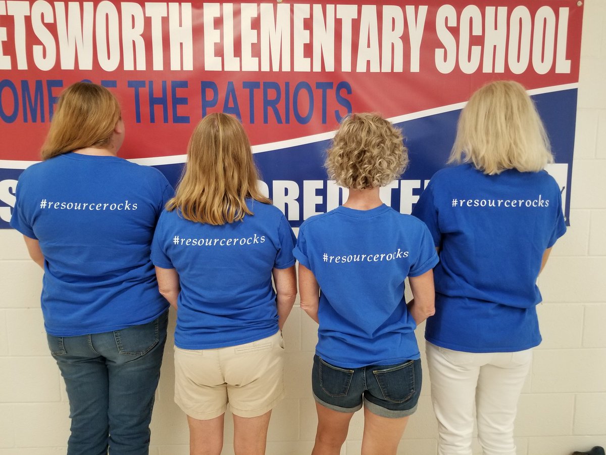 LewisPetsMusic's tweet photo. Resourse teachers are happy to be BACK at school.  #ProudPetsPatriots https://t.co/xoNZv25Qrv