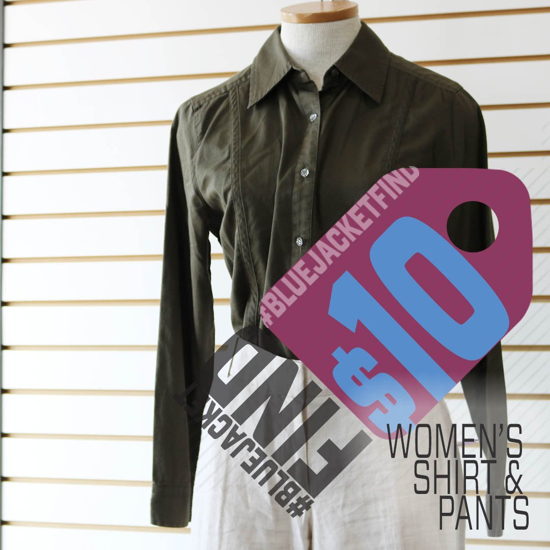 BlueJacketInc's tweet image. No Monday blues here! Here are this week's #BlueJacketFinds😱Coldwater Crossing or South Calhoun, we make thrift look good! 😎