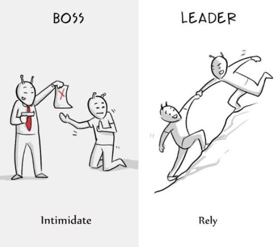 CupazInteriors's tweet photo. Boss Vs Leader. 
In a positive workplace, the leaders provide a high-trust environment in which the employees feel free to do their best and even make mistakes without being criticised. The employees have better self-esteem as they understand that the leaders have faith in them. https://t.co/ykdTwLyIs8