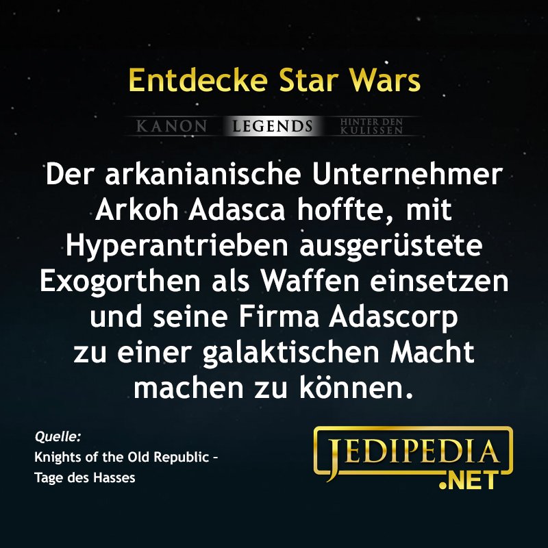 jedipedia's tweet photo. Angriff der Weltraum-Schnecken! 🚀🐌
https://t.co/yAteEFbCYk
#Jedipedia #EntdeckeStarWars #ArkohAdasca #Arkania #Exogorth #SpaceSlug #Hyperdrive #Hyperantrieb #Adascorp #KnightsOfTheOldRepublic #DazeOfHate #TageDesHasses @jjmfaraway https://t.co/HNOlXfOCyY