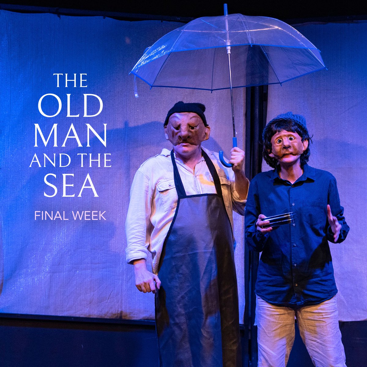 It's the FINAL WEEK of @Contagiousstory's theatrical adaptation of THE OLD MAN AND THE SEA! It must close on 24 August. 

Grab one of the last remaining seats for this week at thefugard.com or 021 461 4554.

(Photo by Claude Barnardo)