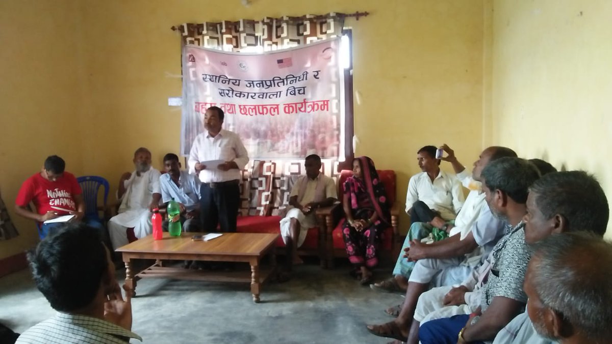 CivActs's tweet photo. Citizens thank the local elected representatives for a job well done in ward 22 in Nepalgunj.
#localgovernment #citizen #citizenhelpdesk #feedback https://t.co/PmZSsPD6jL