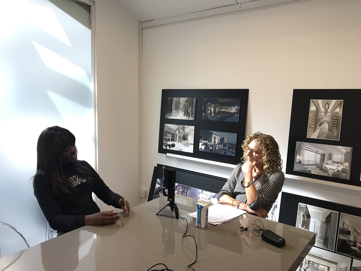 kellyhoppen's tweet photo. Podcasting with the incredible and truly inspirational @junesarpong I could listen and speak to this one woman powerhouse all day... #comingsoon #divisity #podcast https://t.co/9om22gy3yj