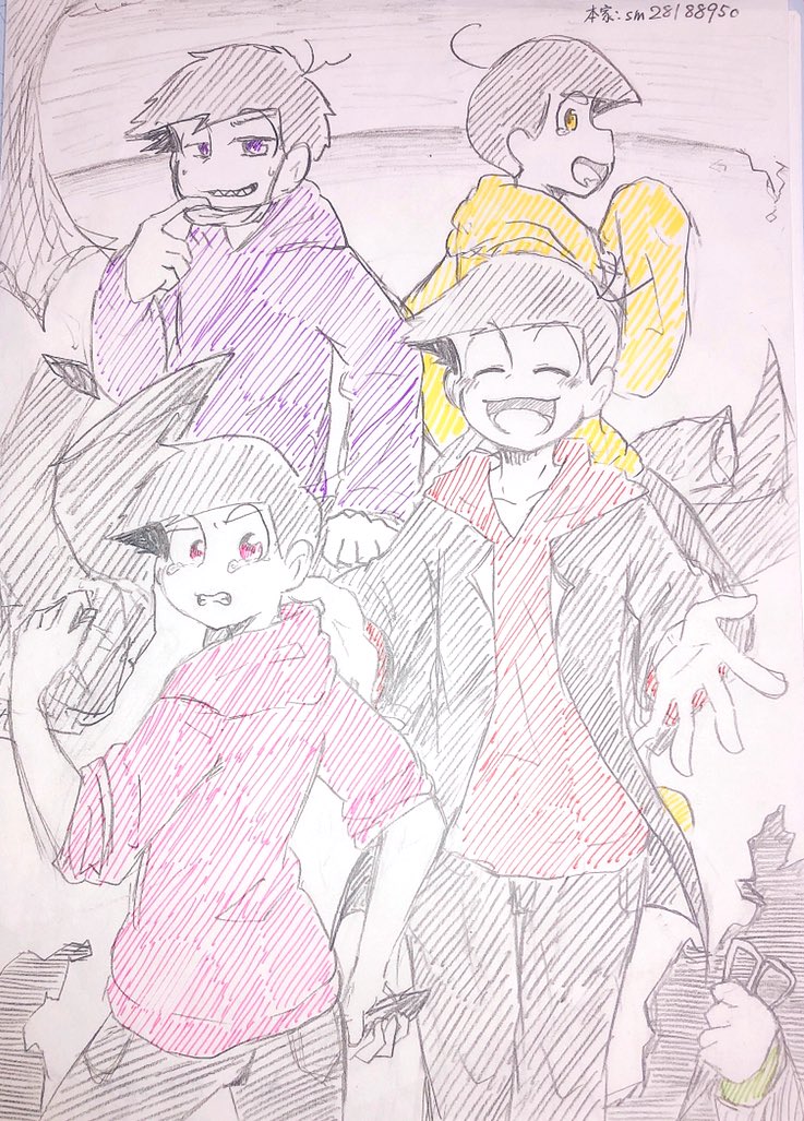 めるんは低浮上 元動画消えてしまったけど好きだったおそ松さんの二次創作シリーズの過去絵です W めっちゃ懐かしい タグ多数乱用失礼します 六つ子の梅花話譚シリーズ おそ松さん二次創作 おそ松 カラ松 チョロ松 一松 十四松 トド松