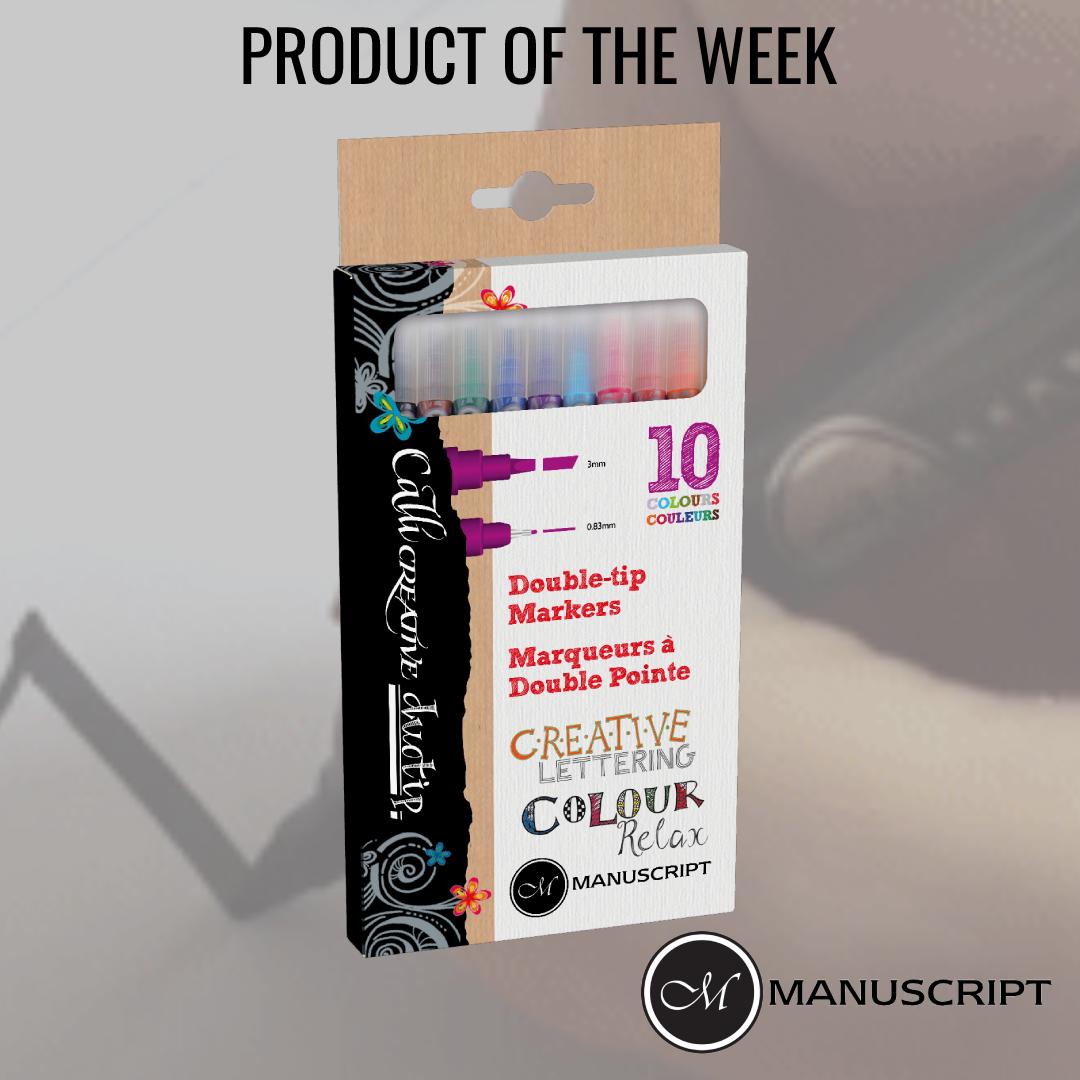 ManuscriptPenCo's tweet photo. Two nibs, 10 colours, endless possibilities. Grab your set of Callicreative DuoTips now! #ProductOfTheWeek #DuoTips #Manuscript #TopTipTuesday #DuoTipTuesday https://t.co/24iKBYhK76 https://t.co/GmU1zThHb2