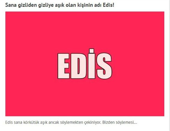 Biliyordum <a href="/edisgorgulu/">EDIS</a>