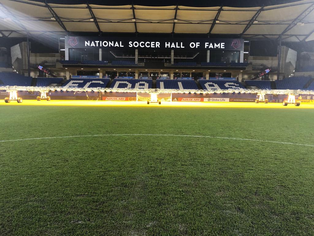 SGLsystem's tweet photo. Good to see the grounds team of @FCDallas using the MU360 to keep their field in top condition! 🇺🇸 #sglsystem #wehelpyouwinthegame #MU360 https://t.co/ju9aSt6Yi3