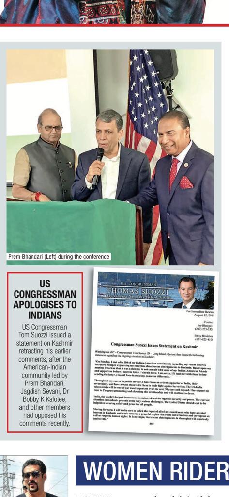 prem_bhandari01's tweet photo. Congressman apologizes to Indian's
@narendramodi @PMOIndia @VasundharaBJP @vpsbadnore @NITIAayog @UN @HarshShringla @ibhusan @AmitShah @CHAKRAVIEW1971 @SparshPurhythm @IndiainNewYork @rashtrapatibhvn https://t.co/5z0YxEOqlx