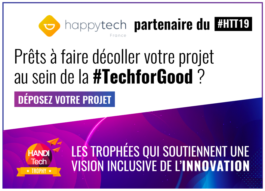 HappyTechFrance's tweet photo. Valoriser les initiatives sociales et les valeurs morales des startups ? La @HappyTechFrance dit oui ! ✌ Inscription et participation au @LaHanditech_ Trophy par ici > https://t.co/qveBwNH5rS
#happytech #HTT19 #SupportFrenchInclusiveTechnology 🧡🧡 https://t.co/wgY5FJx8vJ