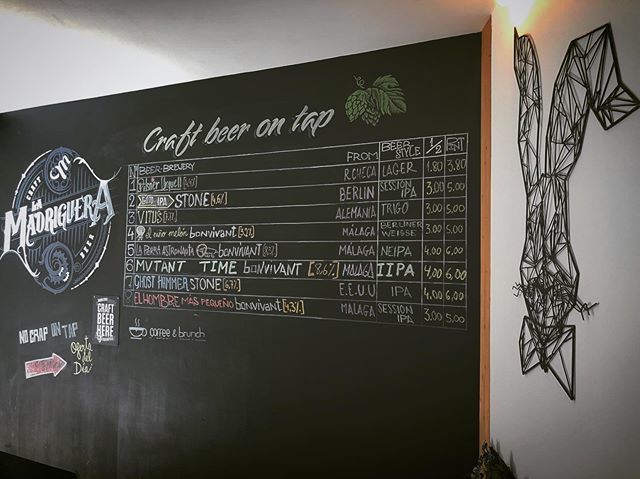 Hoy en La Madriguera nuestras cervezas on tap! #restaurant #beer #malaga #feriademalaga #beerporn #nocrapontap #craftbeer #cerveza #bar #designinspiration #rabbit #aliceinwonderland ift.tt/31OLEqE