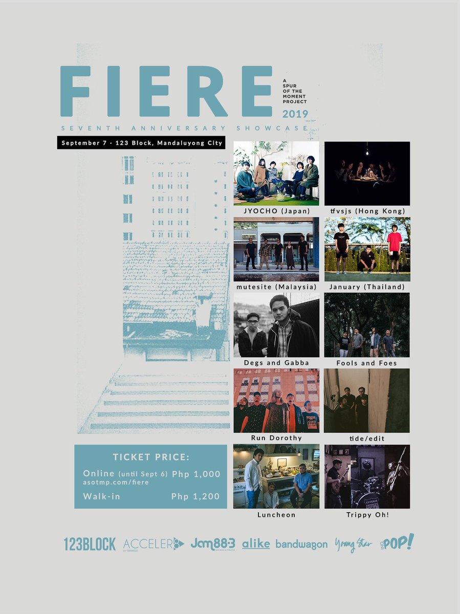 The last leg of FIERE 2019 happens on September 7 at 123 Block. The label showcase will feature performances from JYOCHO, tfvsjs, mutesite, January, Degs and Gabba, Fools and Foes, Run Dorothy, tide/edit, Luncheon and Trippy Oh!