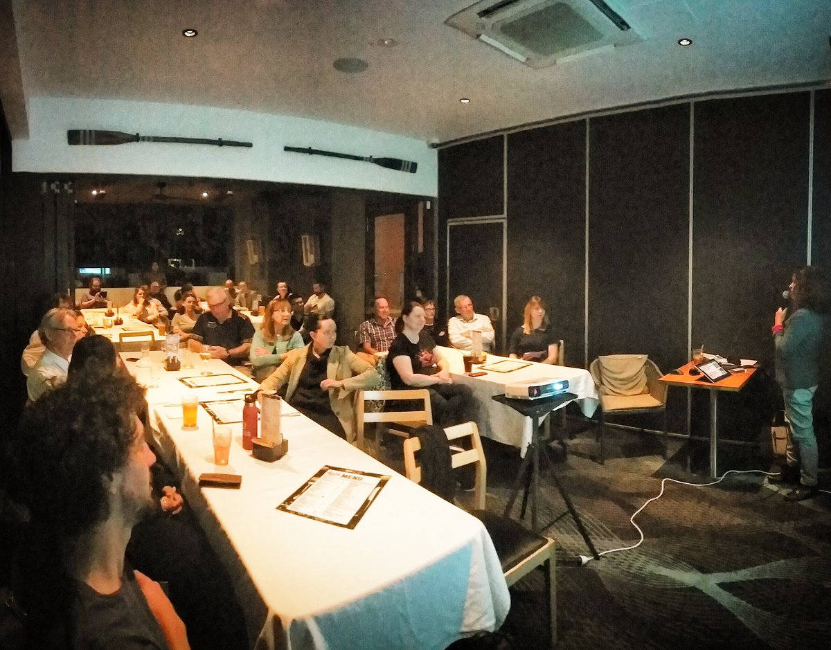 gcskeptic's tweet photo. "Time to bring talking about death to life."
I think we did just that with a packed crowed coming to hear A/Prof Magnolia Cardona from @Institute4EBH @bonduniversity talk about the immortality of dying - has science gone to far?
#skeptic #science #endoflife #gcsitp https://t.co/rimKy45IOF
