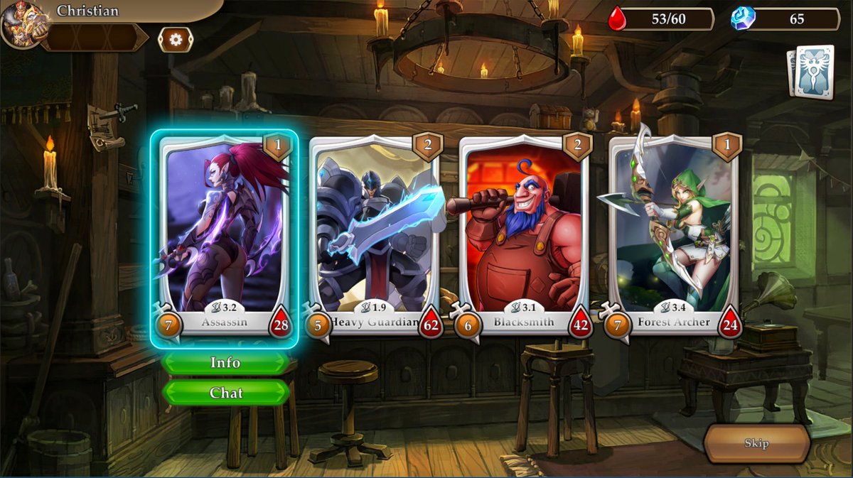 BornofFireGame's tweet photo. Come to the pub, where no one knows your name, but everyone is for hire.

#pub #roguelike #hire #gamedev #assassin #guardian #archer #blacksmith #dbg #ccg #steam https://t.co/mr2tz2UiDW