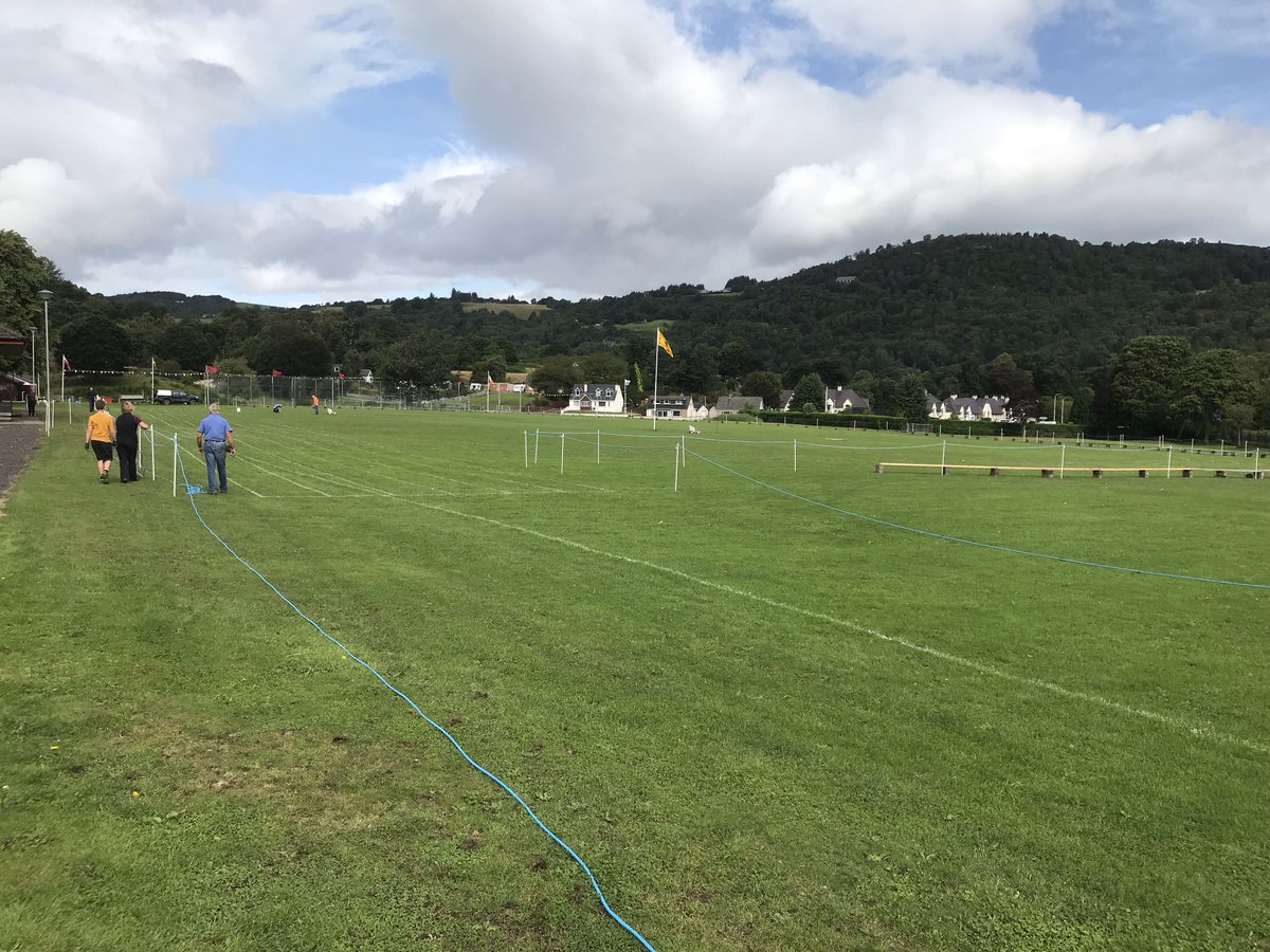 lochnessgames's tweet photo. Thank you to Lola and her team for field set up this morning. It’s happening ! Thank you to all our volunteers &amp; sponsors. Visit Inverness Loch Ness https://t.co/isEVzC2Vbl