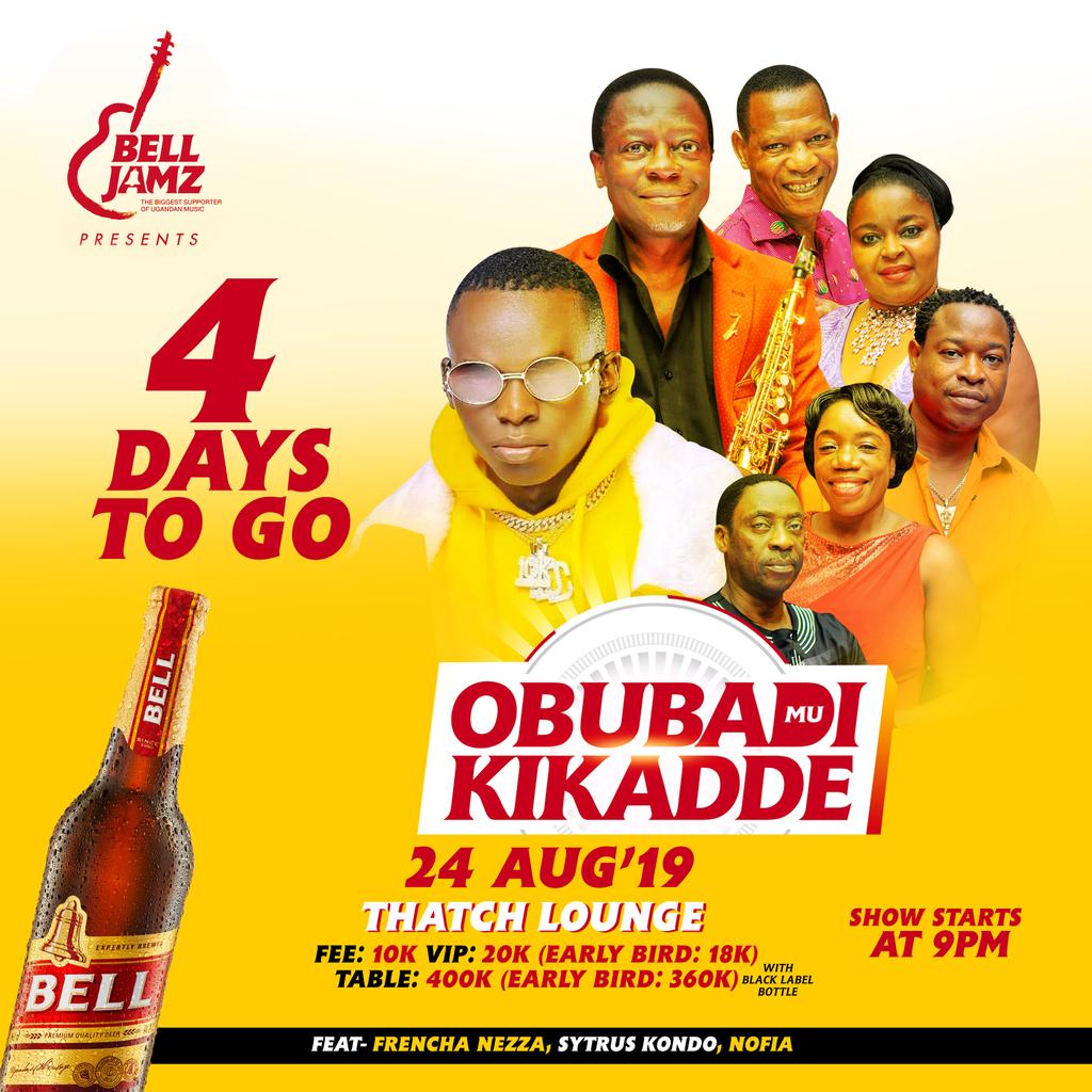 #COUNTDOWN: Don't say we didn't remind you. Book your table now. #ObubadiMuKikadde