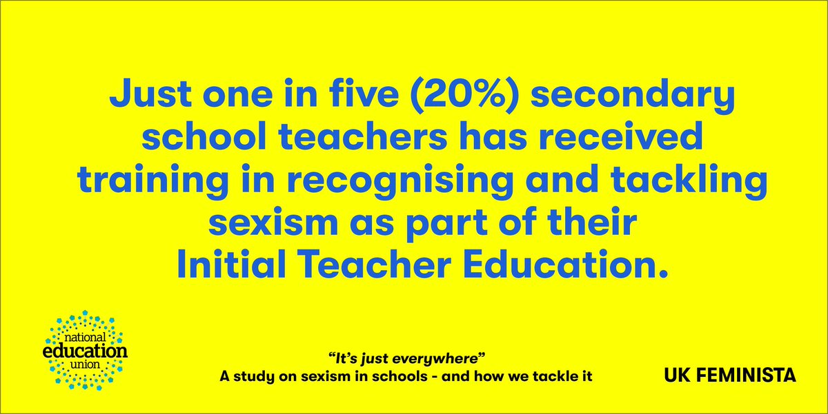 UK_Feminista's tweet photo. All teachers should be equipped with the tools to challenge sexism in the classroom. To organise staff training on how to tackle sexism in your school visit: https://t.co/sDhmgnmwbK #sexisminschools https://t.co/T5aVXXgGE3