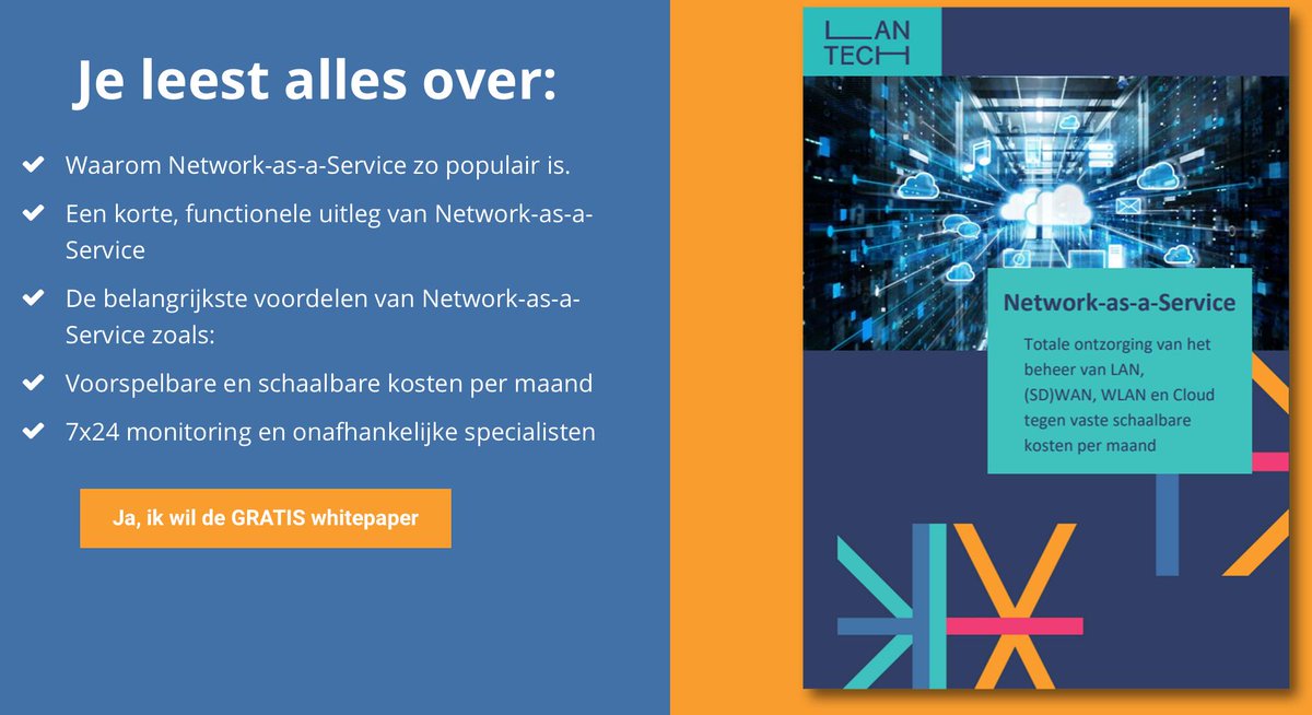 GreatRoadsNL's tweet photo. Wat is NaaS - Network-as-a-Service?
Ontdek de belangrijkse functionaliteiten en waarom Network-as-a-Service zo populair is. Download de gratis Whitepaper https://t.co/kCqyxfCduS #networking #outsourcing https://t.co/d0fOQBPLm2