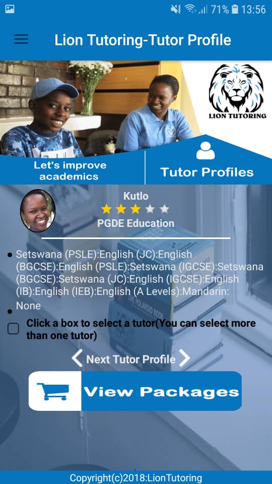 liontutoring's tweet photo. “we built an app that further helps our users to Locate a tutor .”

Lion Tutoring brings you Mobile App on Goggle Play Store..
#liontutoring #mobileapp #academics #tutor #findatutor #botswana https://t.co/Gz9IM0Yvhg