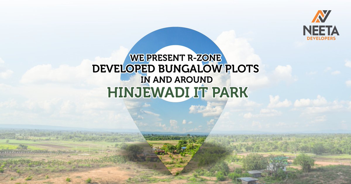 DevelopersNeeta's tweet photo. Invest in premium quality plots available near Hinjewadi IT park &amp; everything you need will be a blink away.
#PropertyDeveloper #RealEstate #PuneRealEstate #Plots #ResidentialPlots #DevelopedBungalowPlots #FarmhousePlots #PlotInvestment #Saswad #Hinjewadi #Bhor #Pune #RzonePlots https://t.co/GAyPxwMjxi