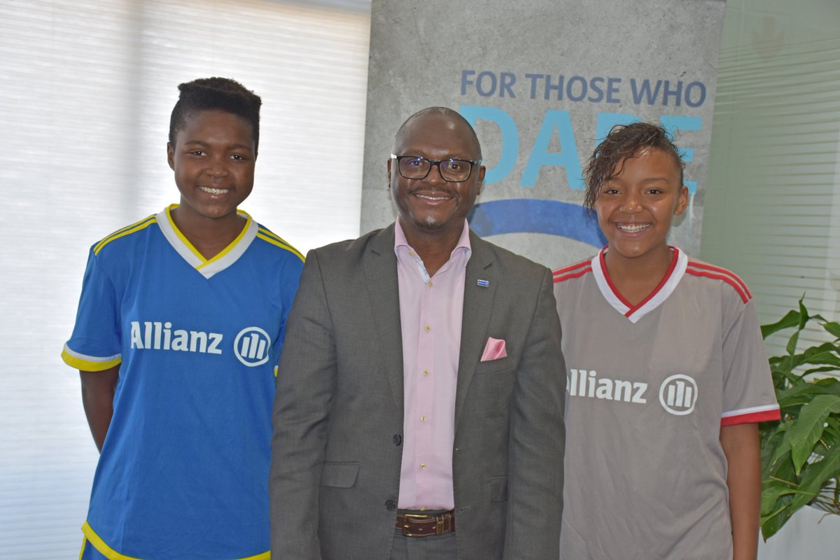 AGCSAfrica's tweet photo. Congratulations to Amina Alaoui and Molly Mathole from Alexandra on winning a trip to represent South Africa at the Allianz Explorer Camp | Football Edition in Germany. The two teenagers will join 50 others from 30 nations between the ages of 14 – 16. #ExploreWithUs https://t.co/WzQmZHls0v