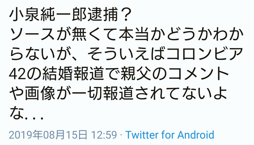 小泉 純一郎 逮捕