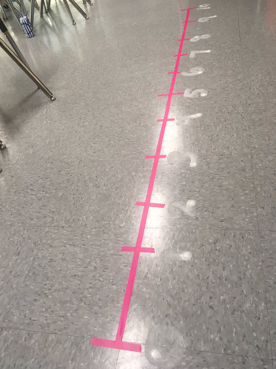 cdgrissom's tweet photo. Getting ready to use our #humannumberline for addition and subtraction problems today! #handsonlearning #iteachsecond https://t.co/kJaIE8gYhK