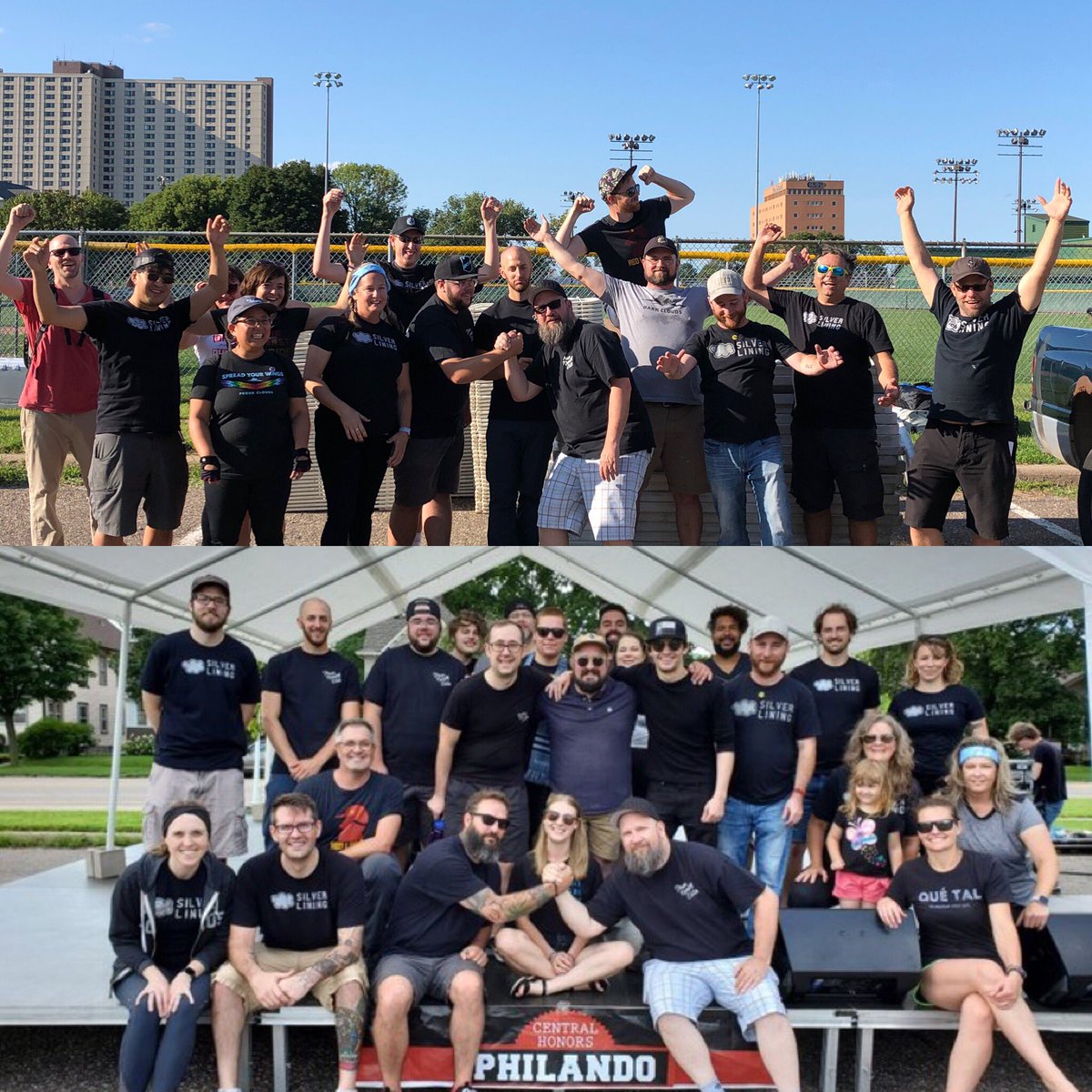DC_SilverLining's tweet photo. Thank you to everyone who came out and volunteered yesterday! What a great event Honoring Philando! Another event is just around the corner in early September. Details coming very soon.
#MNUFC #DCMN #KeepersOfTheNorth #TNE
#DCSilverLining #RedLoons #DarkGlitterati https://t.co/c4yFTMfl5u