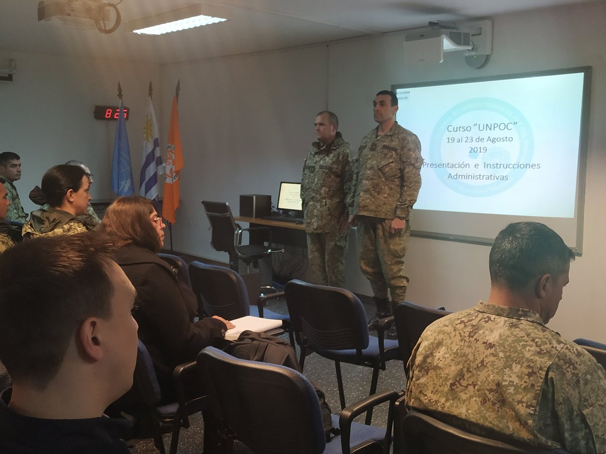 ENOPU1's tweet photo. Comenzó el curso #UNPOC "Protección de Civiles". https://t.co/VWMmiPi0Fg