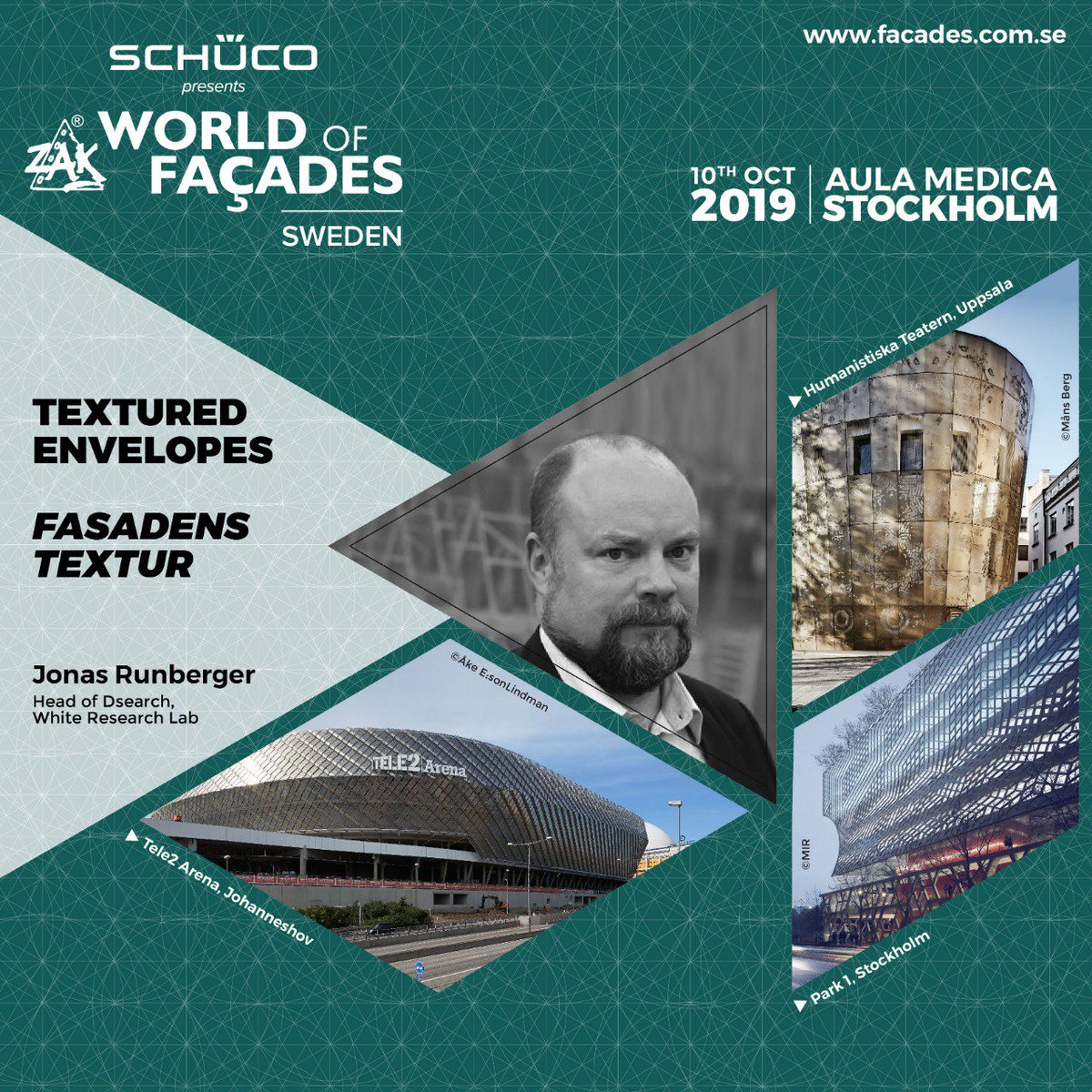 Want to learn more about how computational design is used as an enabler for advanced design? @runberger Head of our Dsearch development team will give a presentation "Textured Envelopes" <a href="/zakwof/">Zak World of Façades</a> 10th Oct. 🧐#whitearkitekter