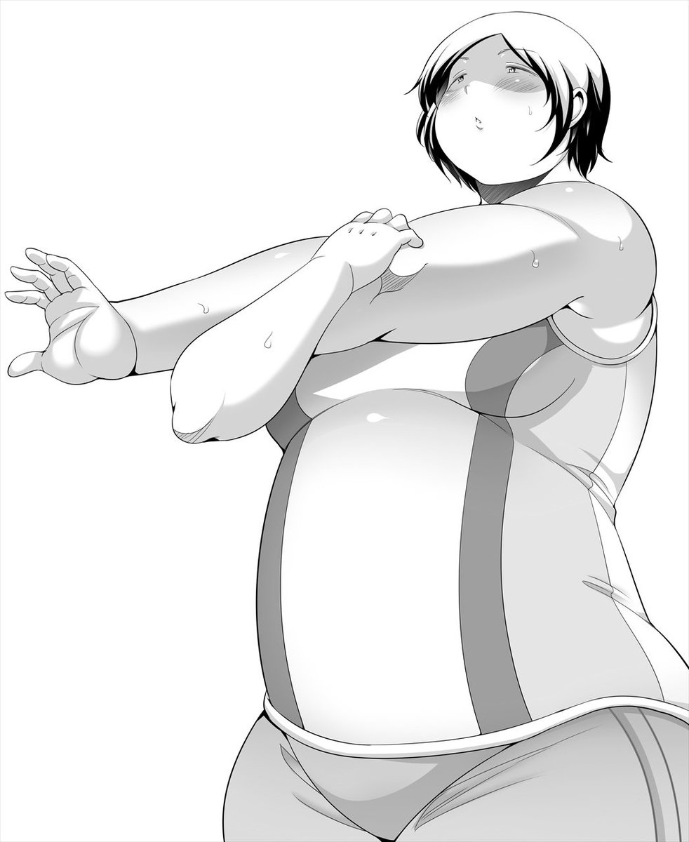 普段の砲丸投げ女子 