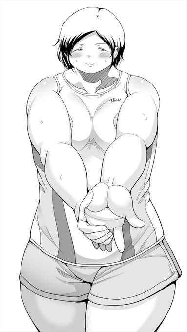 普段の砲丸投げ女子 