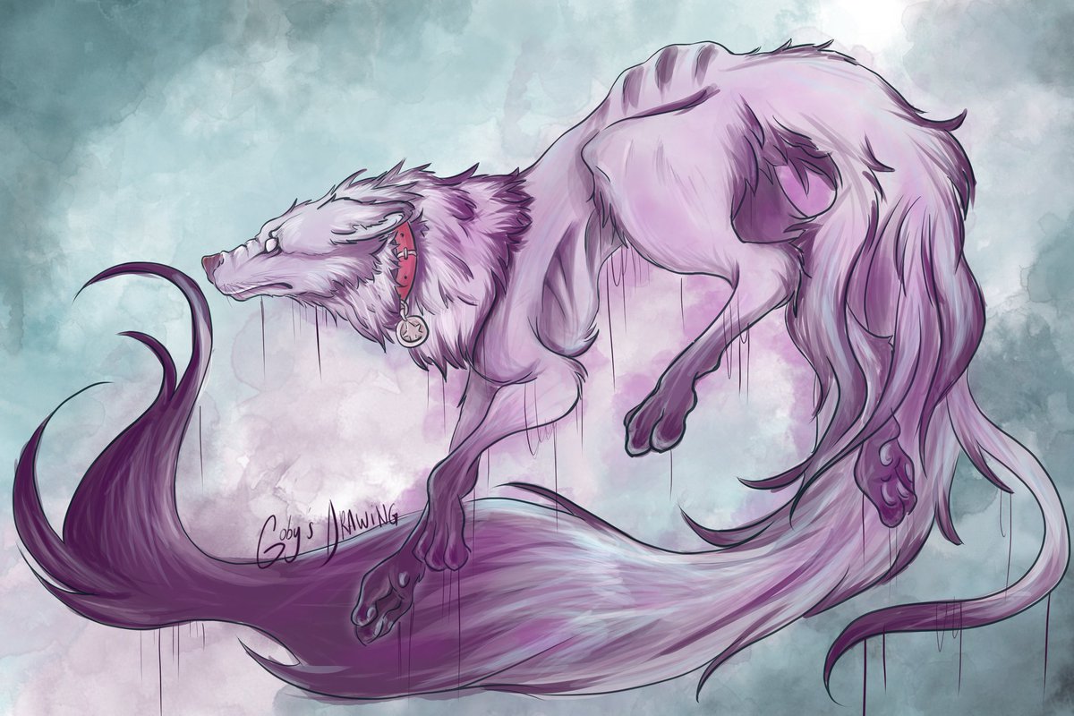 Gobys_Drawing_'s tweet photo. Je me suis amusée à faire le #drawthisinyourstylechallenge de @demonic_hellhound (Instagram) , c'était un régal de reprendre son White ❤ 

Merci 🙏

#drawthisinyourstyle #White #Wolf #art #digitalart #digitalpainting #drawing #creature https://t.co/Se47KFg7ym